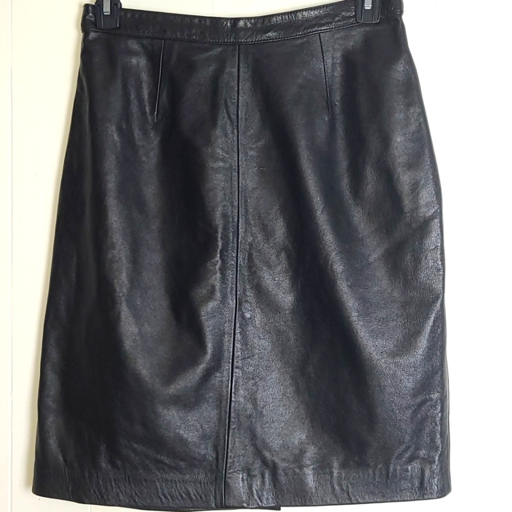 Sue Brett Genuine Leather Pencil Skirt Size 14